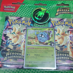 POKEMON TCG BLISTER PACK 2 + MONEDAS HEROES ASCENDIENTES